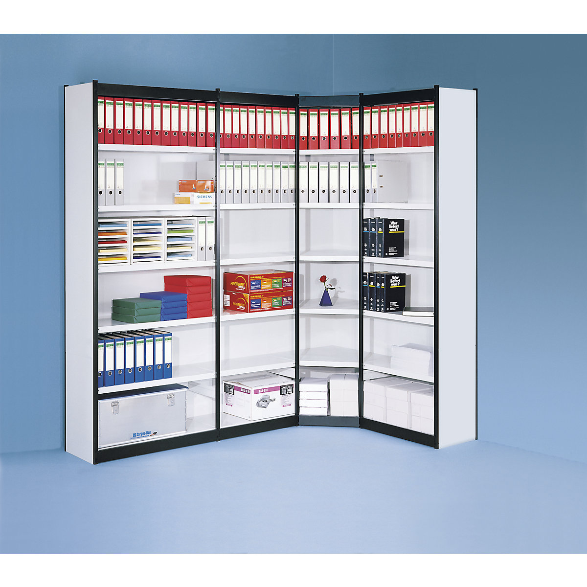 Estantería modular de oficina, con pared posterior (Imagen del producto 2)-1