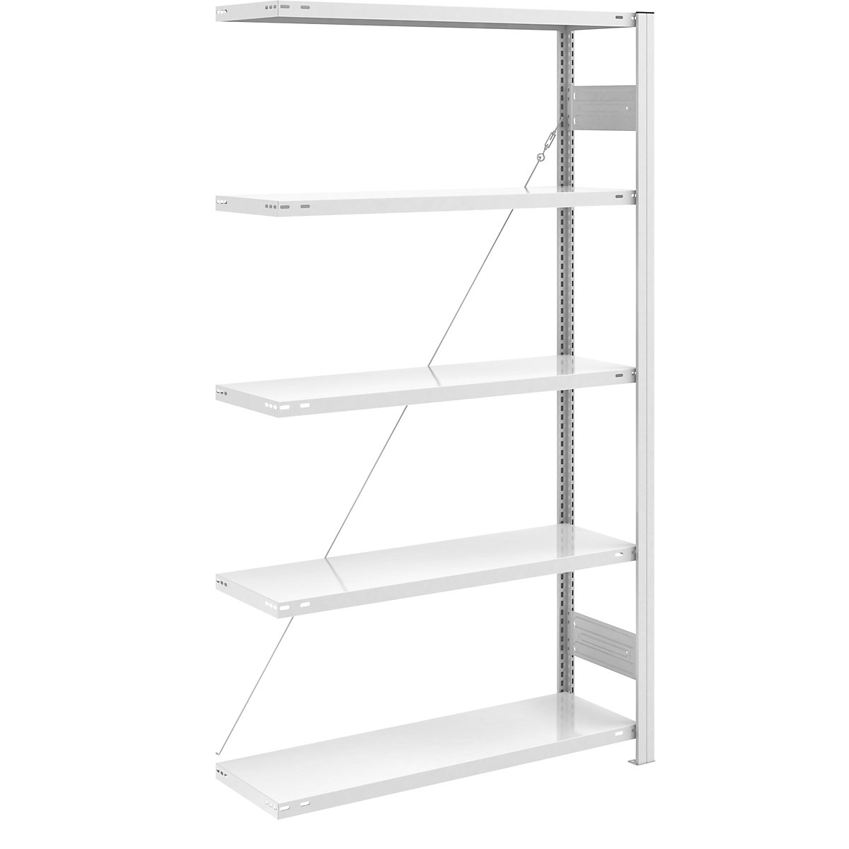 Estantería ensamblable ESD – eurokraft pro, altura de estantería 2000 mm, estantería de ampliación, A x P de las baldas 1000 x 400 mm-0