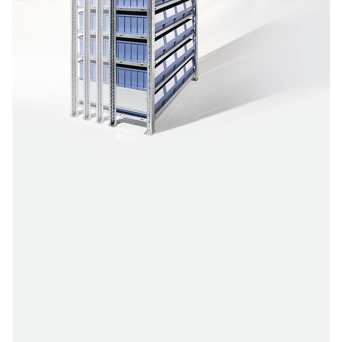 Estantería ensamblable con cajas – eurokraft pro (Imagen del producto 3)-2