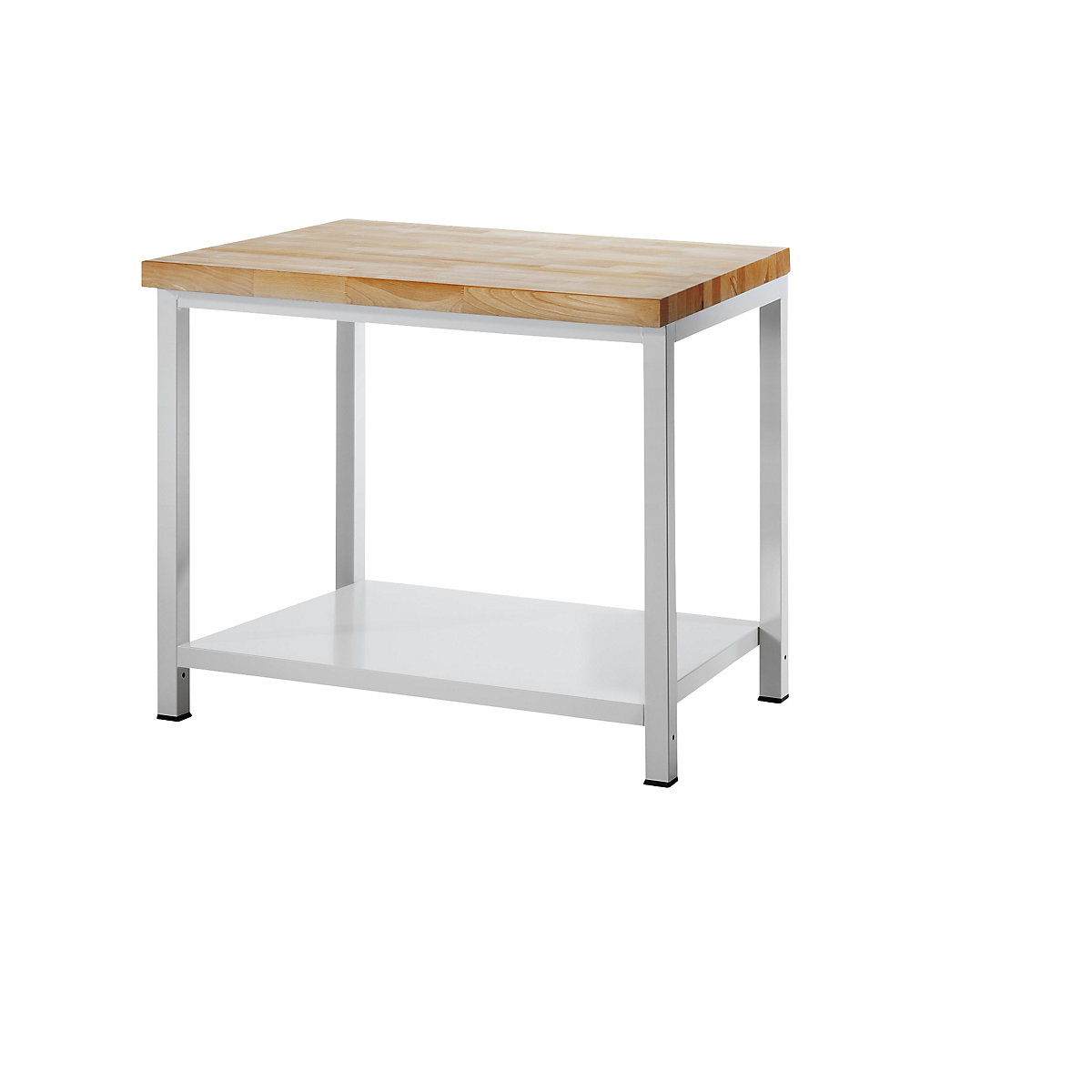 Établi sur piétement – RAU, 1 tablette en tôle d'acier, profondeur 700 mm, largeur 1000 mm-0