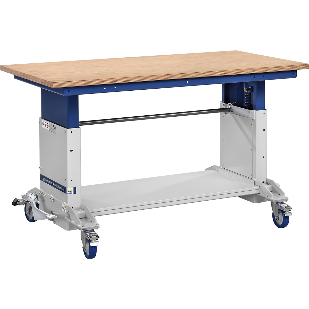 Poste de travail réglable en hauteur SUPPORTER, hauteur 700 – 1000 mm, charge max. 500 kg, l x p 1600 x 790 mm-0
