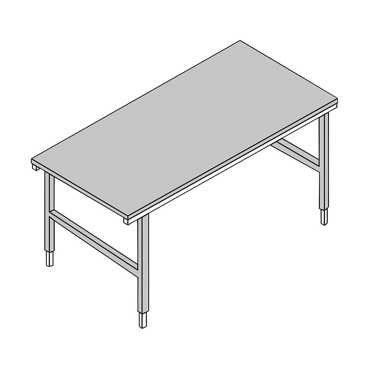 Table d'emballage/de travail (Illustration du produit 2)-1