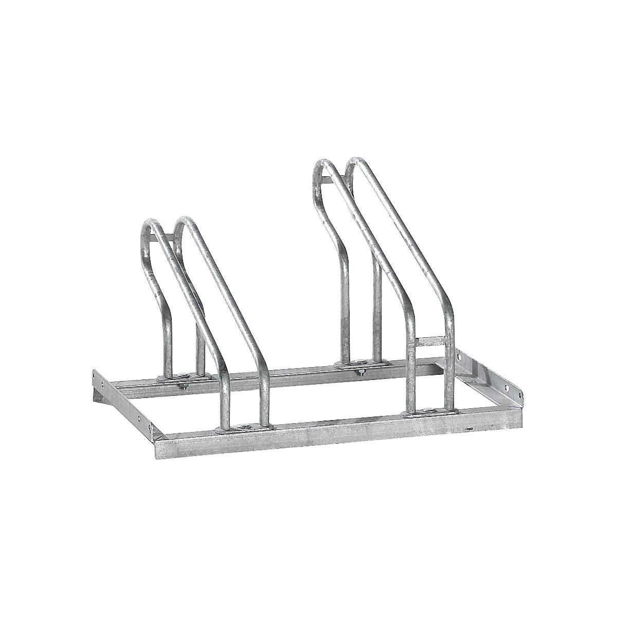 Bicycle rack, bars made of 18 mm steel tubing – eurokraft pro