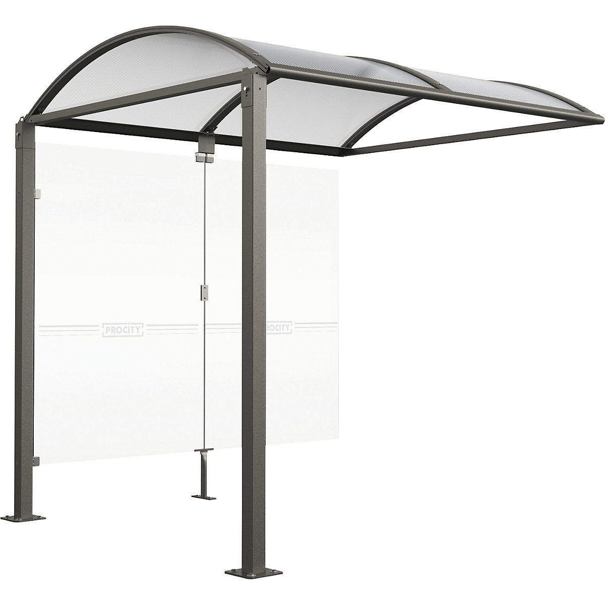 Bicycle shelter with glass – PROCITY