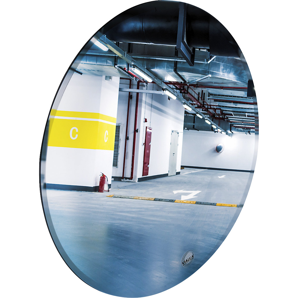 Garage driveway mirror – Vialux, round, Ø 300 mm-0