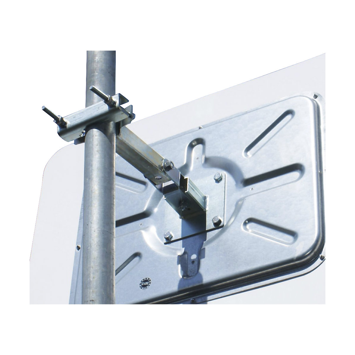 Stainless steel traffic mirror – Vialux (Product illustration 2)-1