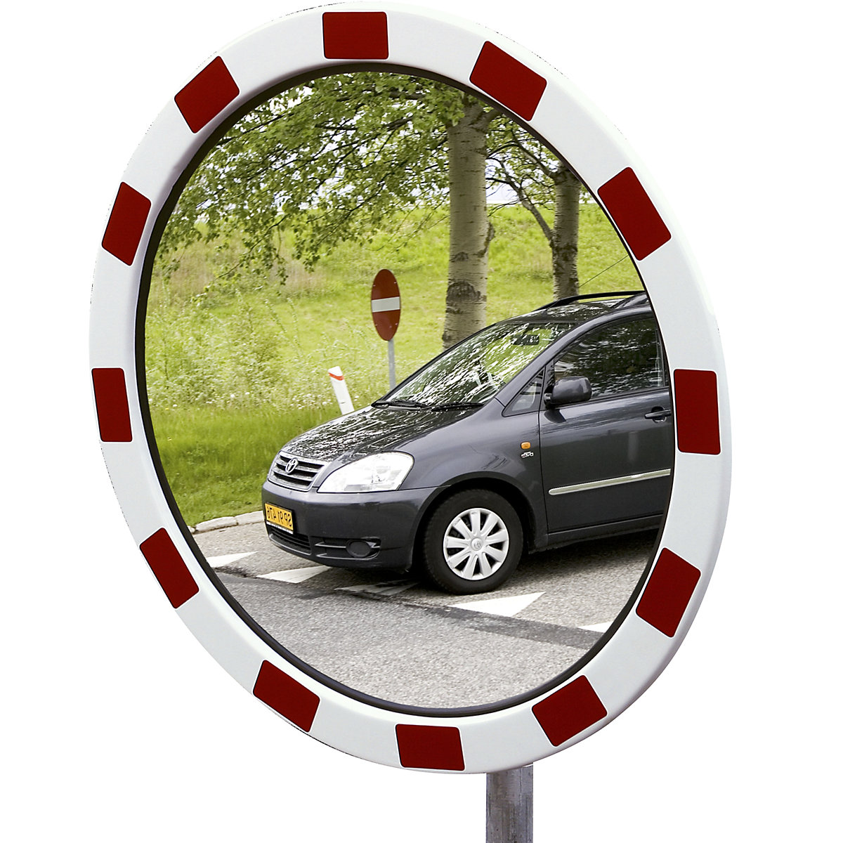 Traffic mirrors made of acrylic glass – dancop, polystyrene frame, round, Ø 600 mm-0