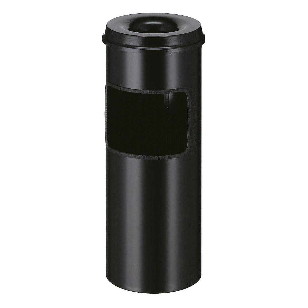 Combination ashtray, flame extinguishing