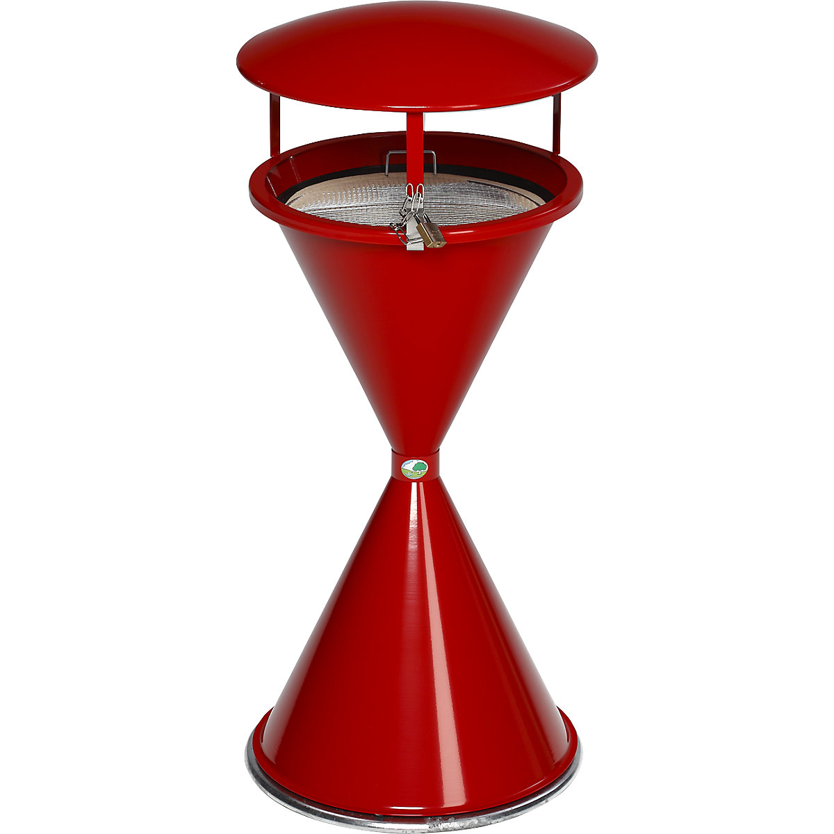 Conical ashtray with hood and base disc – VAR