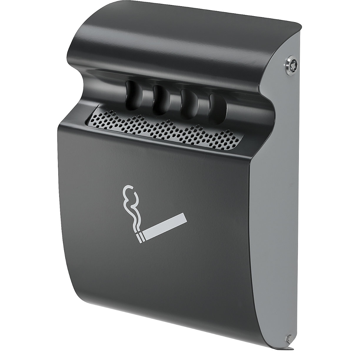 Designer wall ashtray, 3 l, sheet steel, powder coated-0