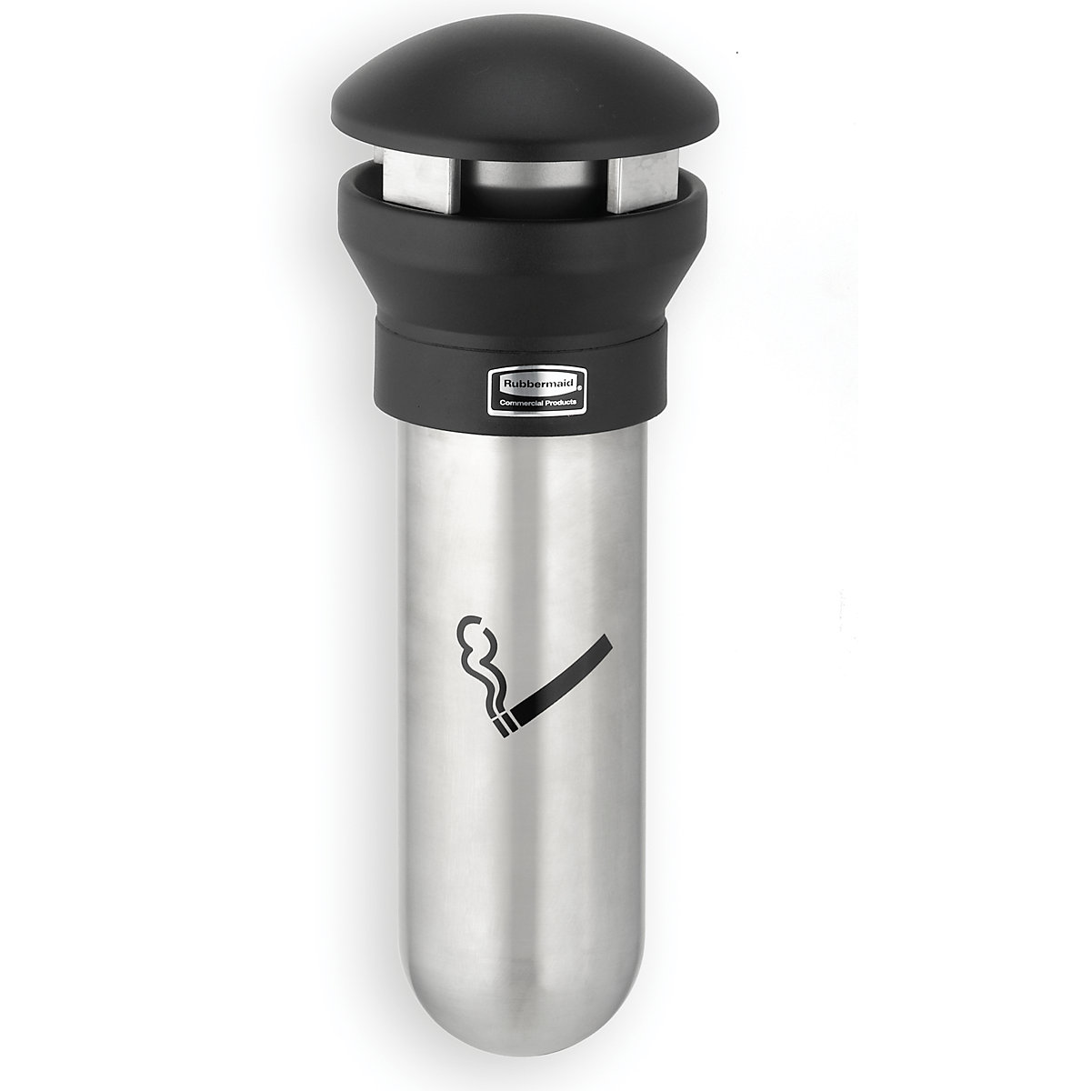 Modern stainless steel wall ashtray – Rubbermaid (Product illustration 2)-1