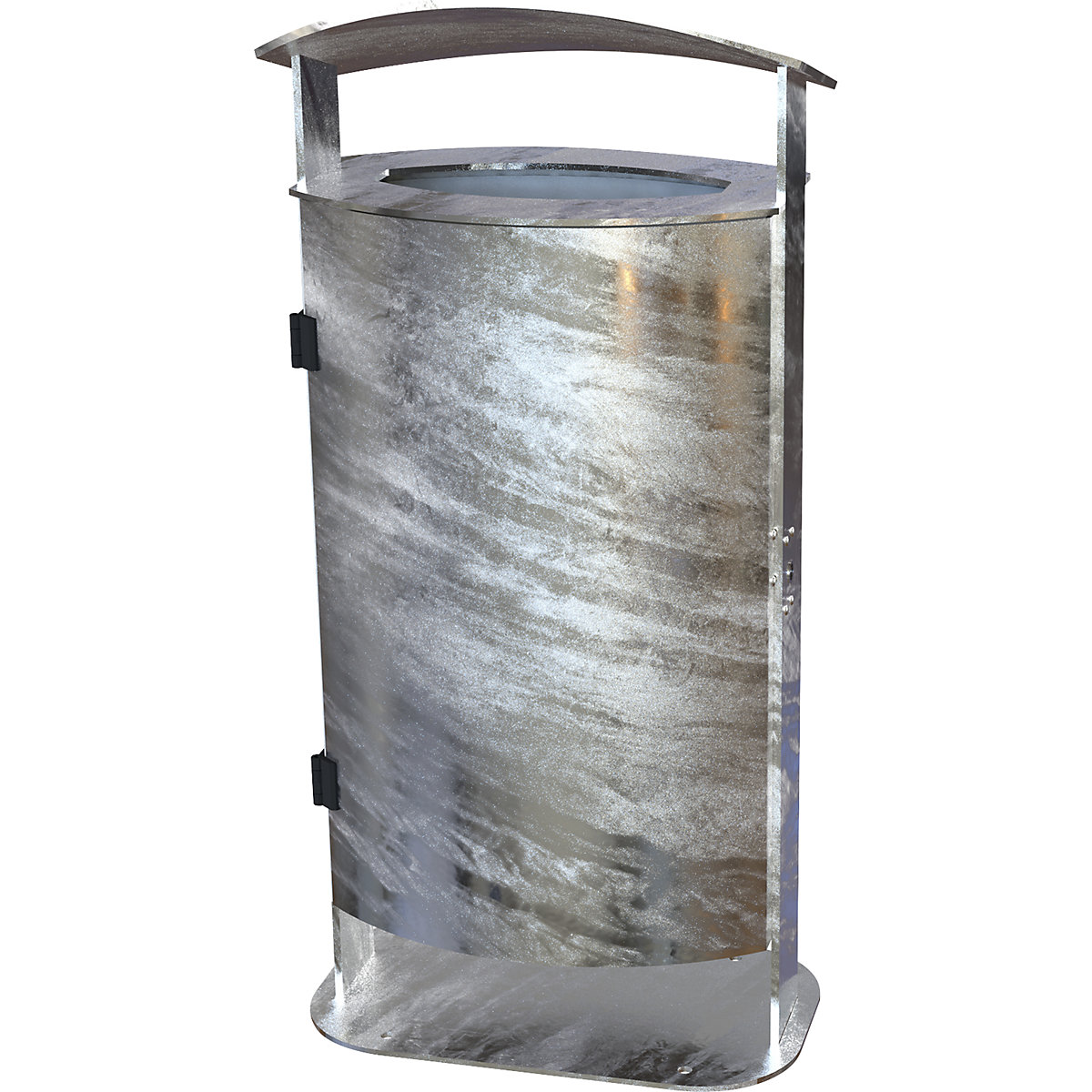 Outdoor waste collector, hot dip galvanised