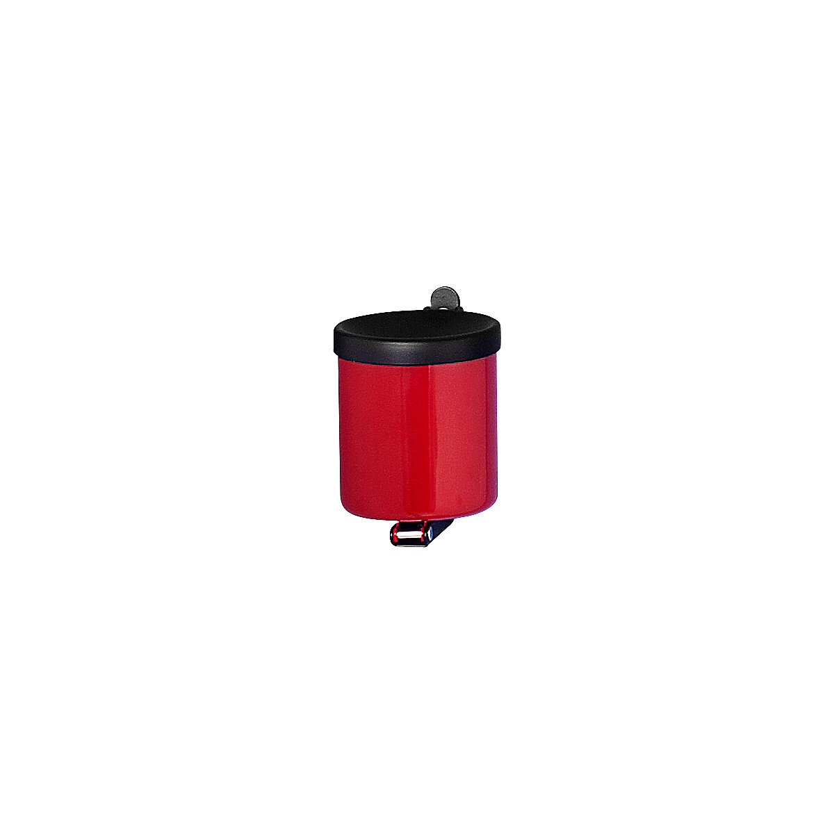 Safety wall ashtray, height 100 mm, Ø 90 mm, sheet steel, red-0