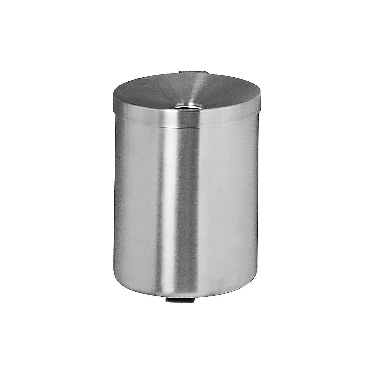 Safety wall ashtray, round, Ø 180 mm, stainless steel-0