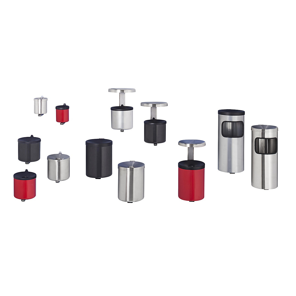 Safety wall ashtray with hood (Product illustration 2)-1