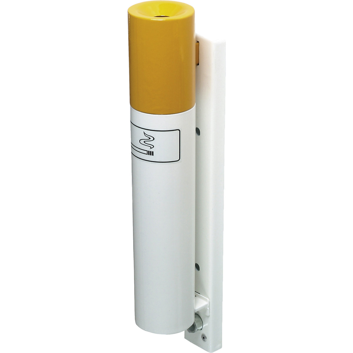 Wall mounted ashtray, capacity 1 l, HxØ 405 x 76 mm, cigarette look-0