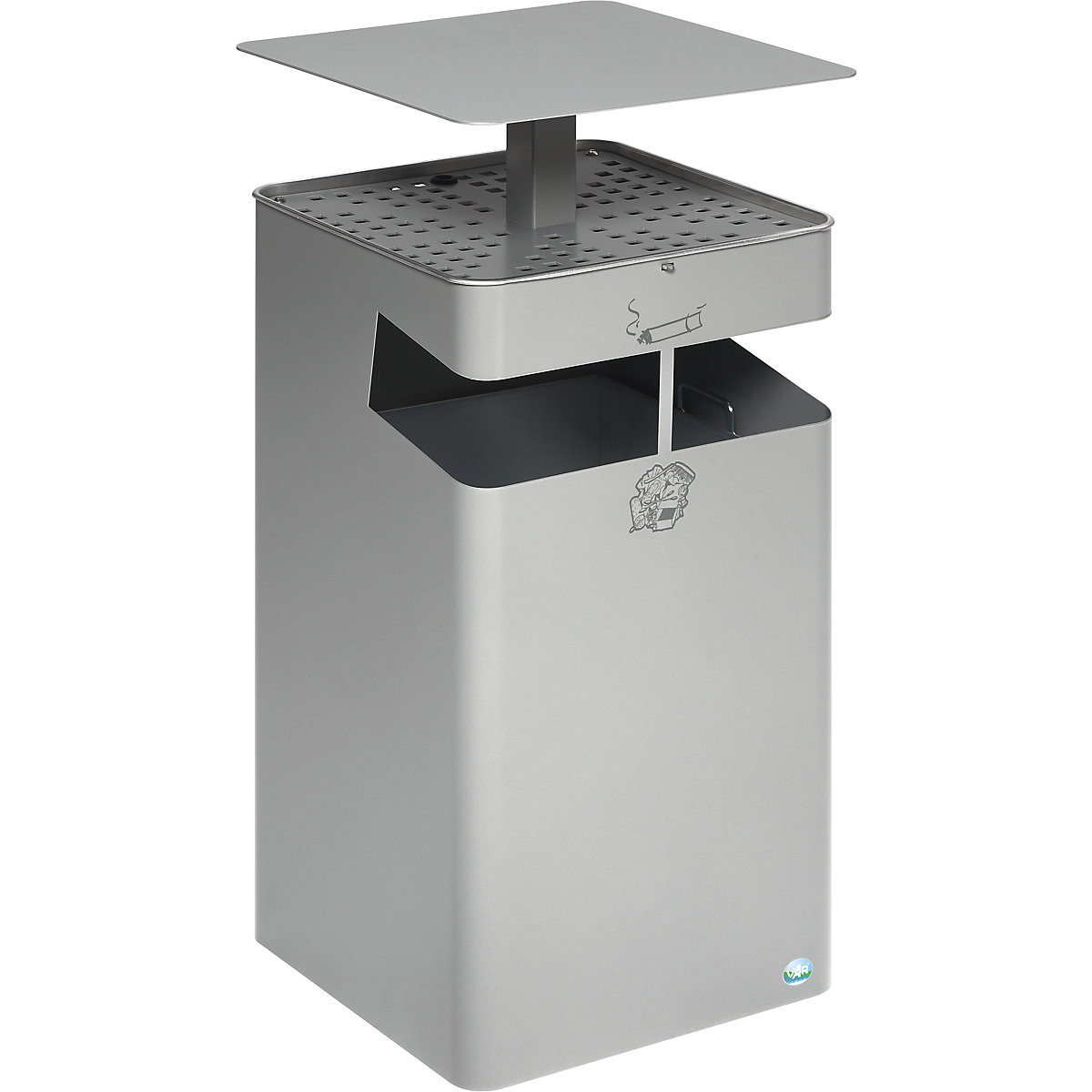 Waste collector/ashtray, with hood – VAR