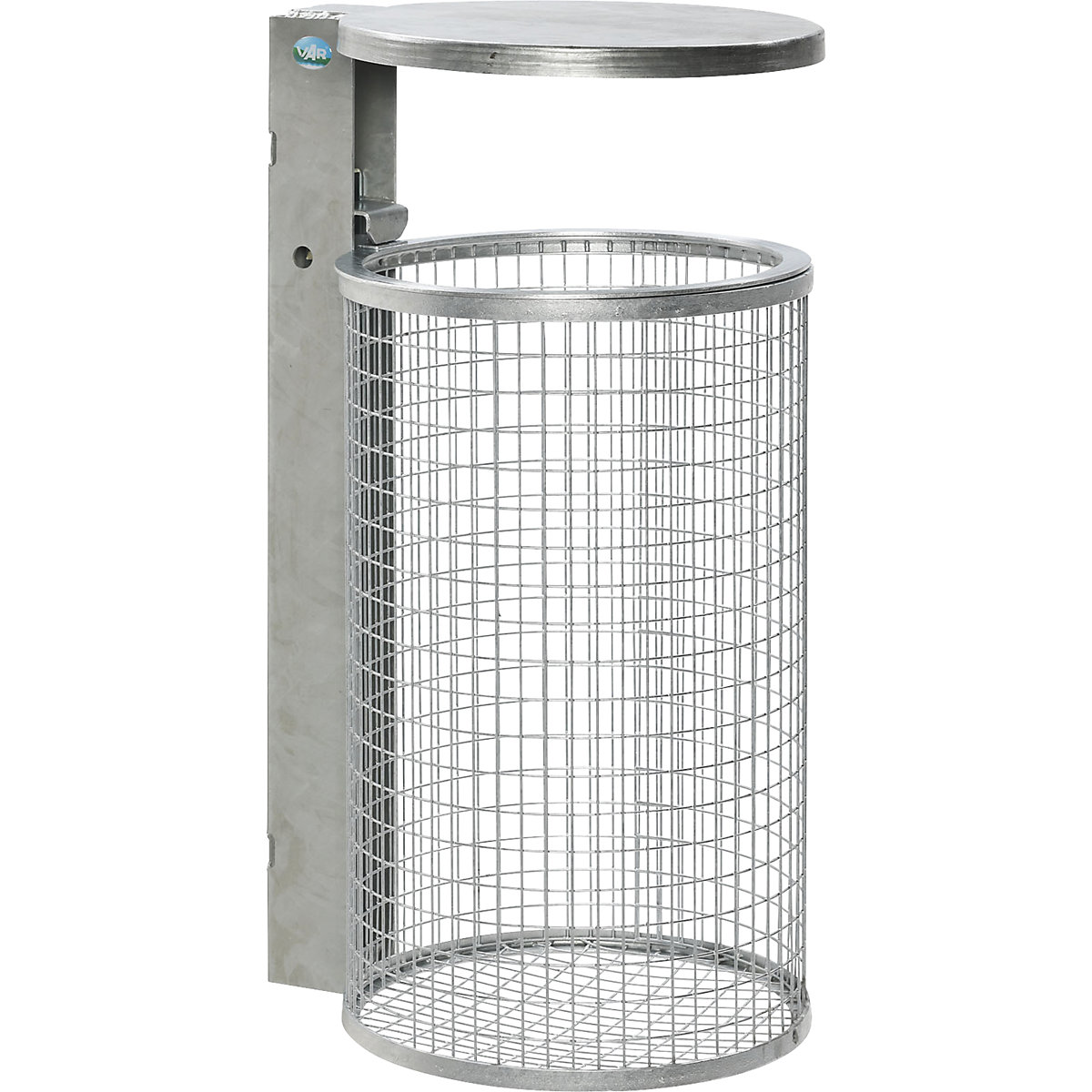 Wire mesh waste basket with hood – VAR