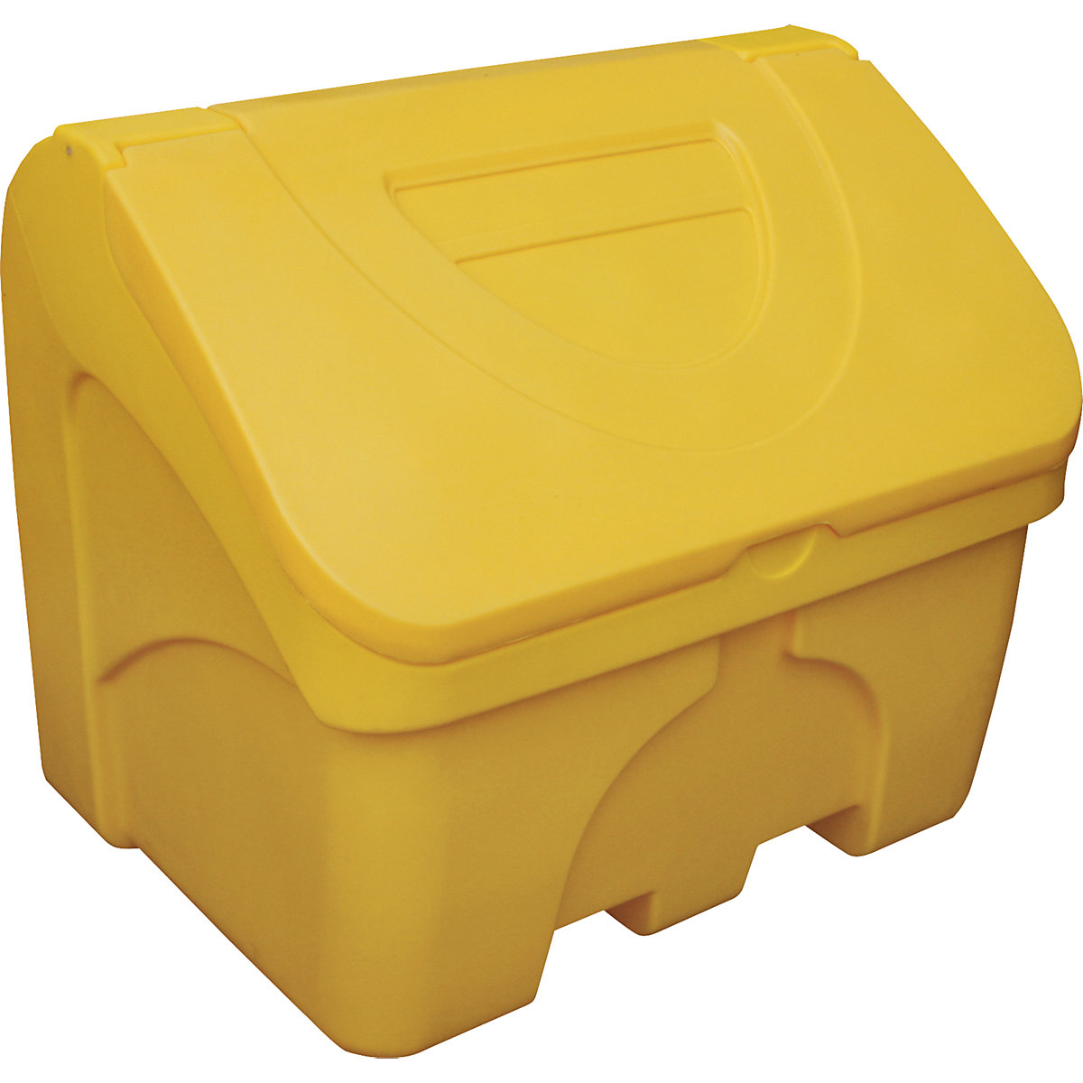 Storage and grit container – eurokraft basic, capacity 400 l, yellow, 3+ items-1