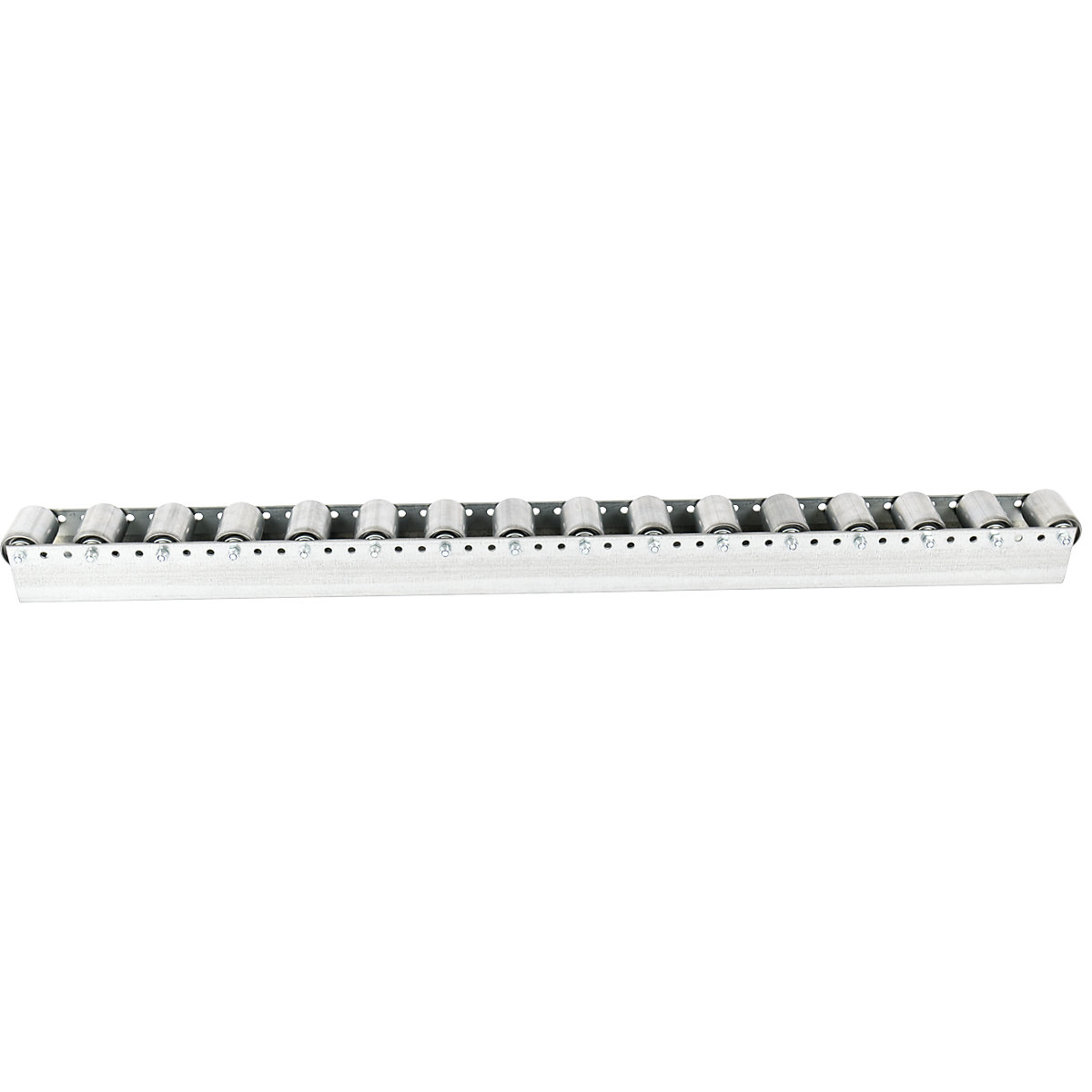 Rollenleiste mit Zylinderrollen, Teilung 78 mm, Ø 50 mm, Stahl, Länge 1,2 m, ab 4 Stk
