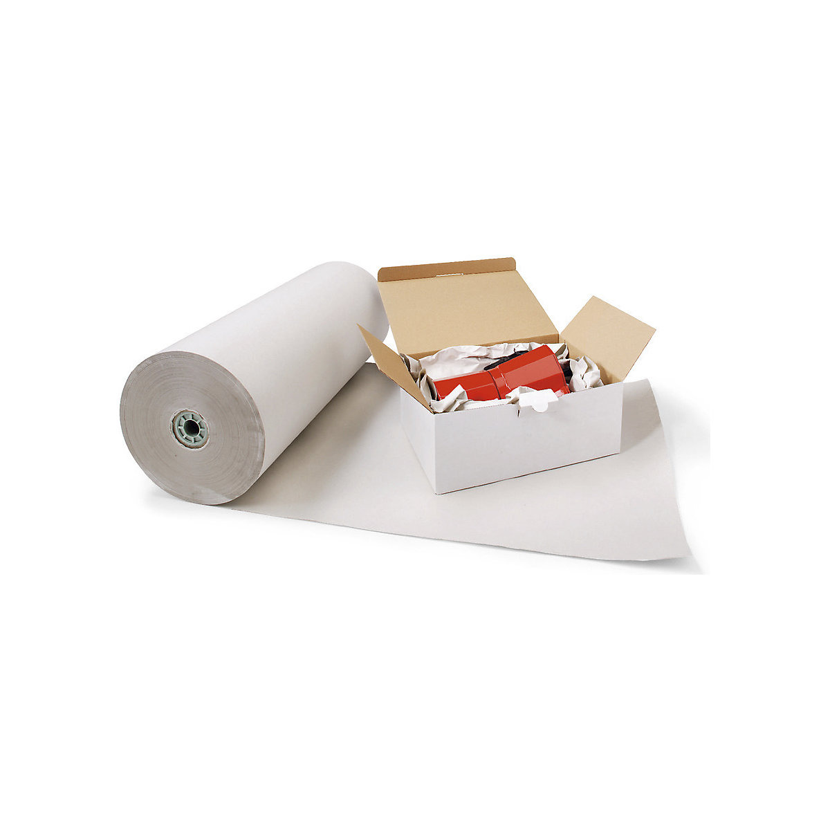 Unterleg-/Stopf-/Zuschnittpapier, Länge 400 m, grau, Breite 750 mm, ab 5 Stk