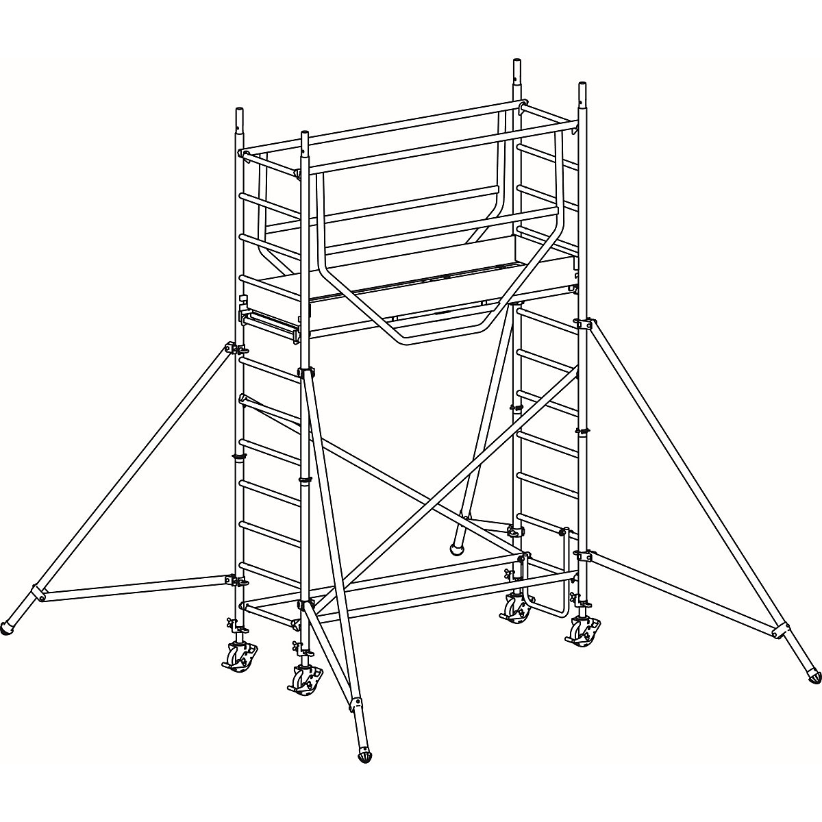 Rusztowanie ruchome ADVANCED SAFE-T 7075 – HYMER (Zdjęcie produktu 6)-5