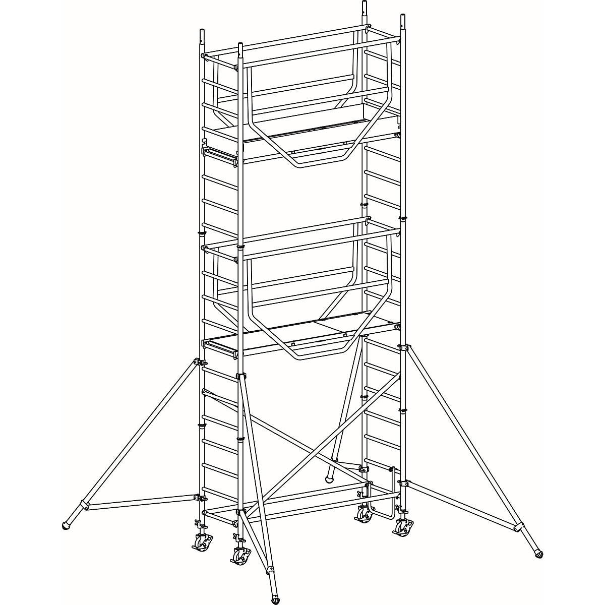 Rusztowanie ruchome ADVANCED SAFE-T 7075 – HYMER (Zdjęcie produktu 6)-5