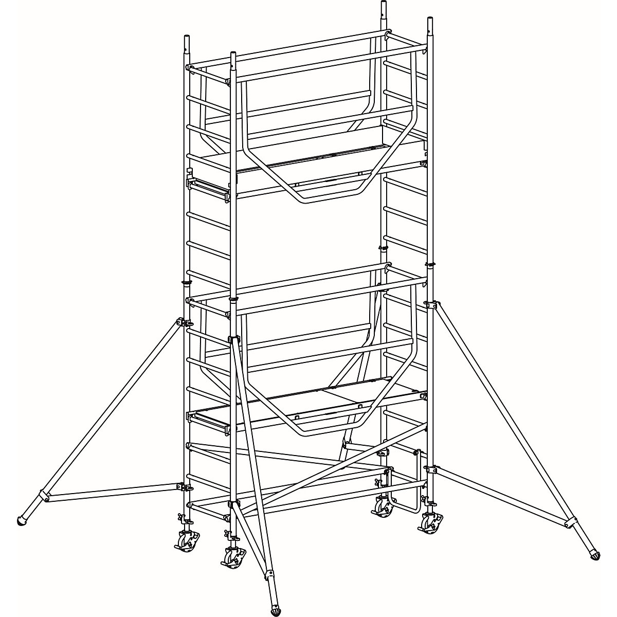 Rusztowanie ruchome ADVANCED SAFE-T 7075 – HYMER (Zdjęcie produktu 6)-5