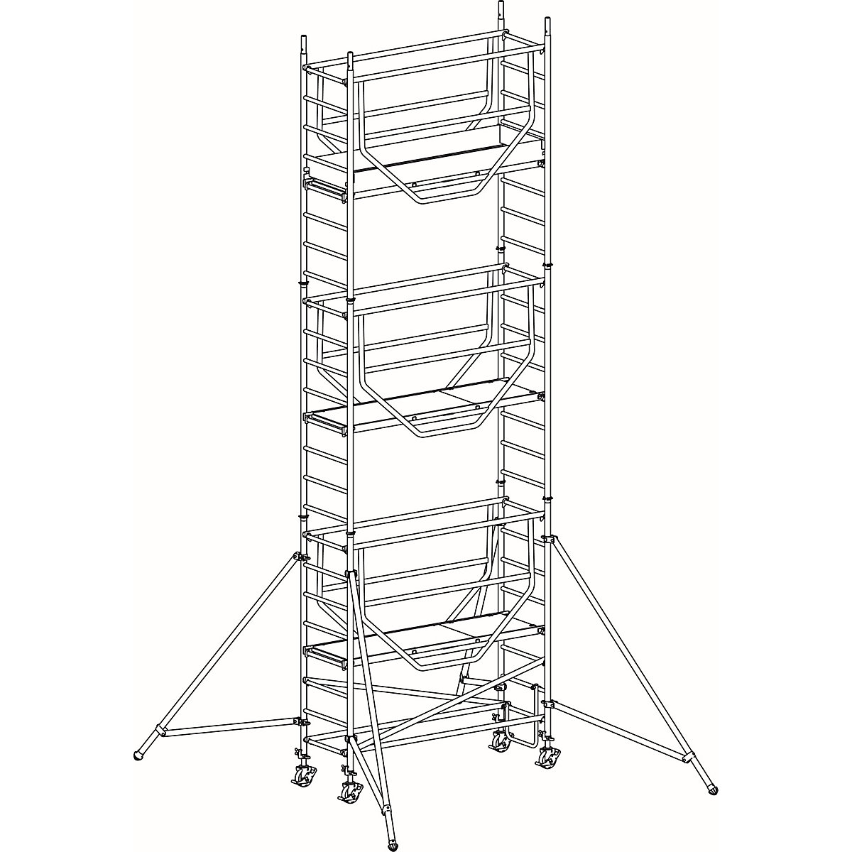 Rusztowanie ruchome ADVANCED SAFE-T 7075 – HYMER (Zdjęcie produktu 6)-5