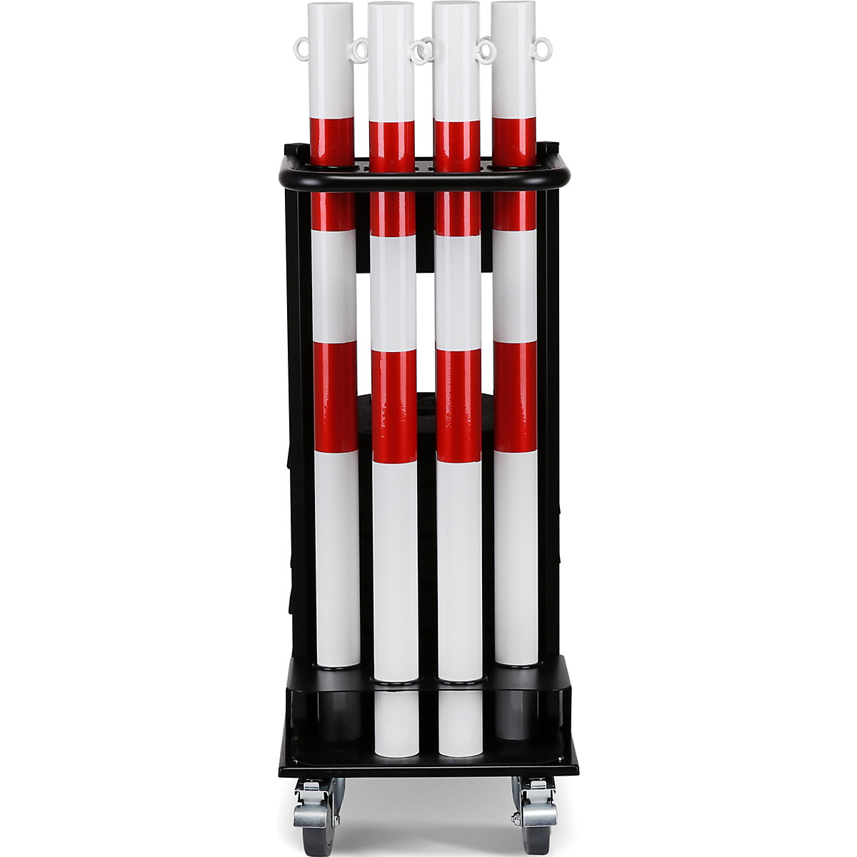 Zestaw stojaków łańcuchowych z wózkiem transportowym – CrashStop (Zdjęcie produktu 8)-7