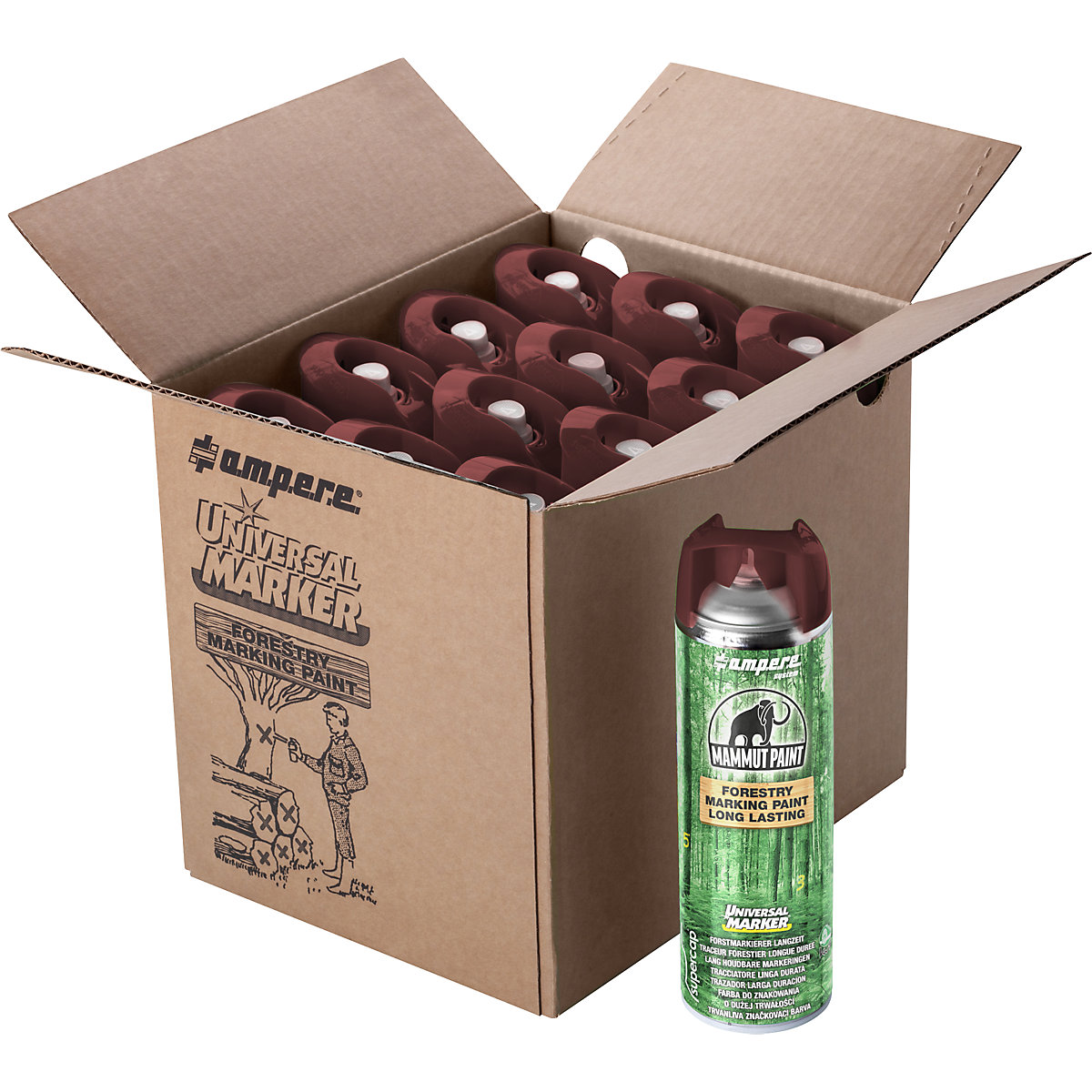 Farba do znakowania drewna Mammut Paint Universal Marker®, o dużej trwałości – Ampere (Zdjęcie produktu 2)-1