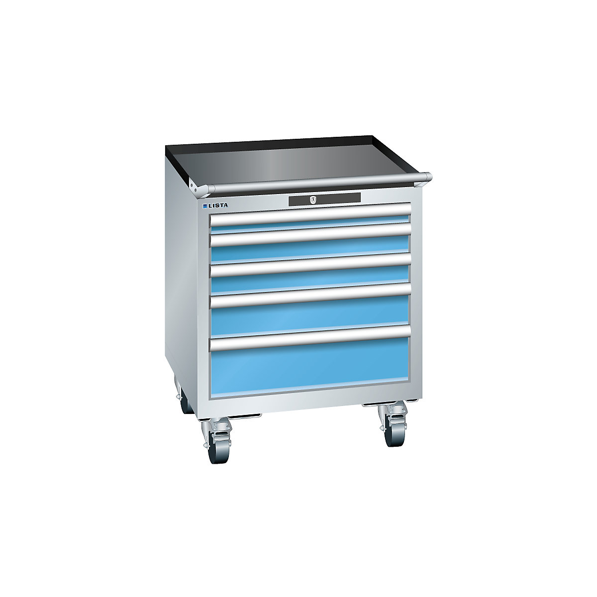 Szafa z szufladami, szer. 564 mm, ruchoma – LISTA