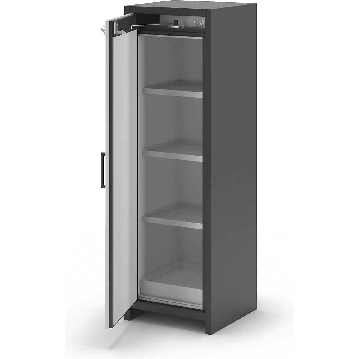 Ogniotrwała, przemysłowa szafa na substancje niebezpieczne, typ 90 – asecos (Zdjęcie produktu 9)-8