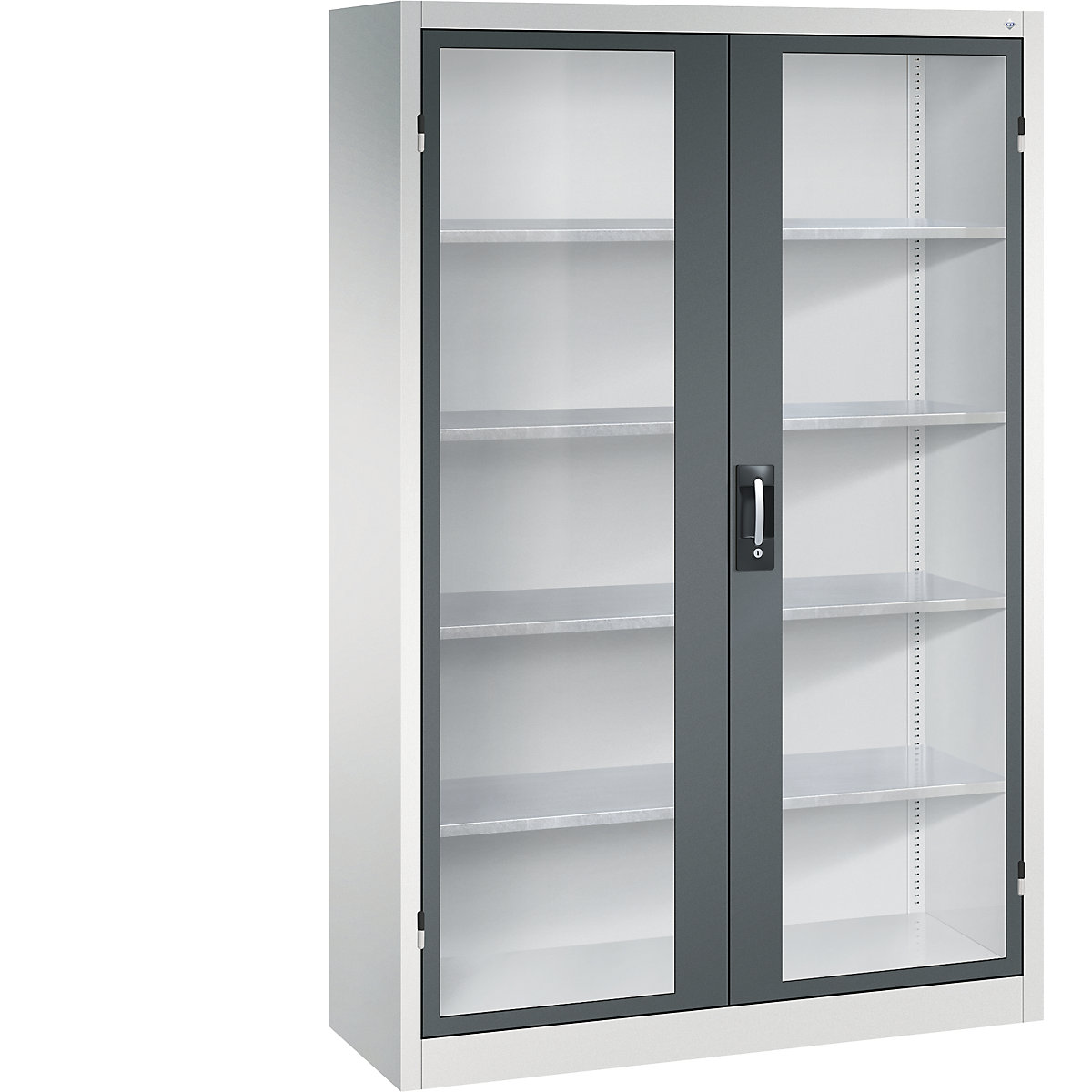 Szafka z drzwiami skrzydłowymi, z okienkami – C+P (Zdjęcie produktu 4)-3