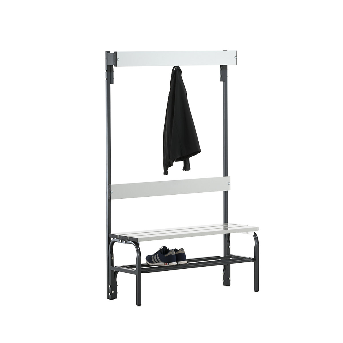 Ławka do szatni z listwami aluminiowymi – Sypro (Zdjęcie produktu 3)-2