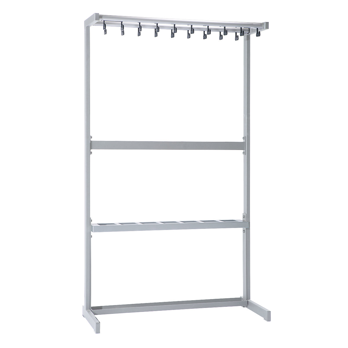Szeregowy stojak na ubrania, jednostronny – eurokraft pro