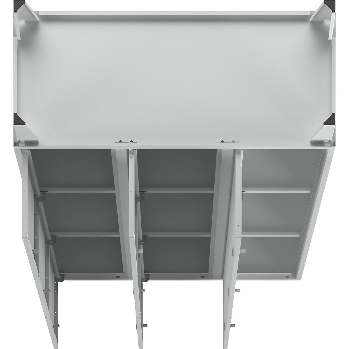 Szafka ze schowkami München, 3 schowki na przedział – Wolf (Zdjęcie produktu 3)-2