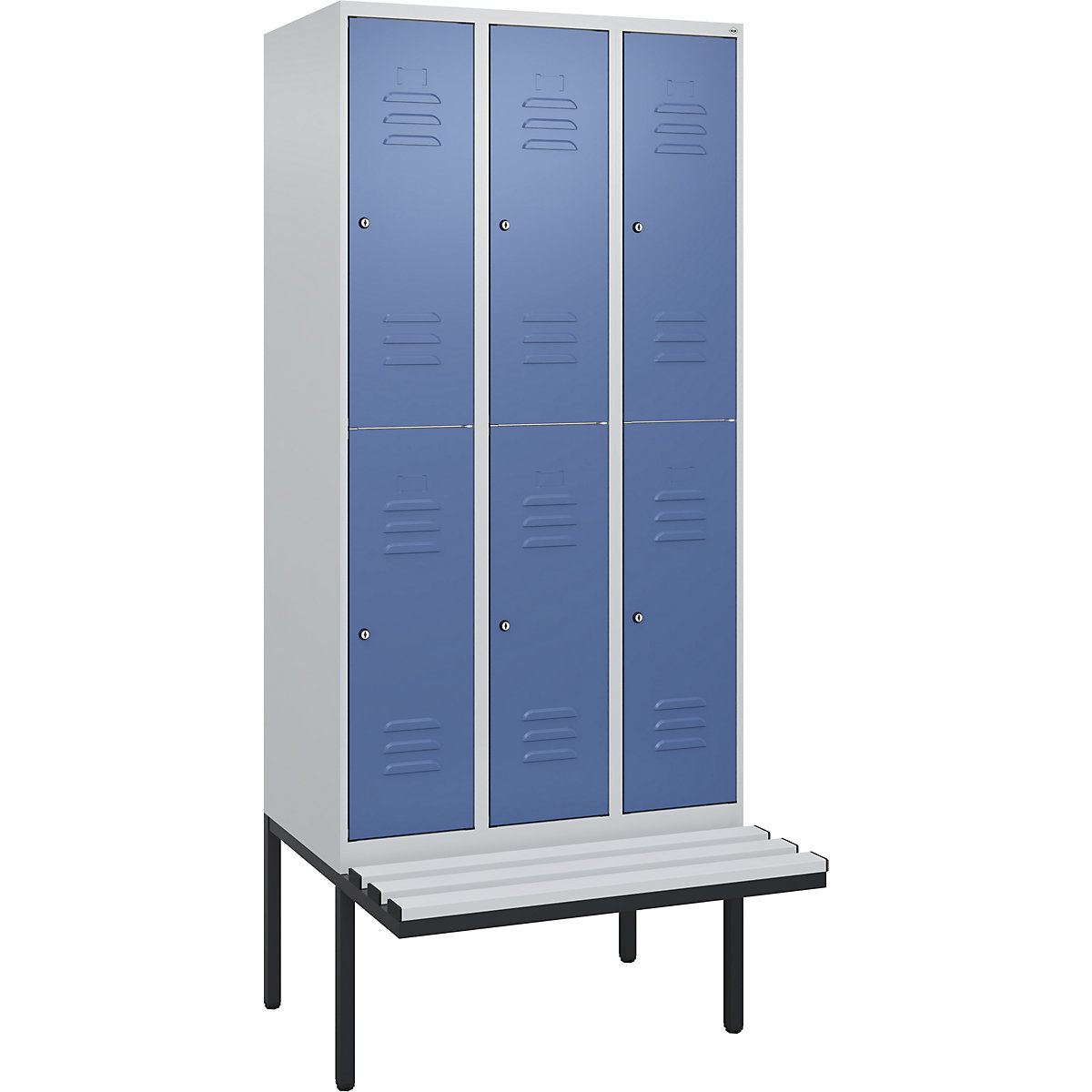 Dwupoziomowa szafka Classic PLUS na ławeczce – C+P (Zdjęcie produktu 5)-4