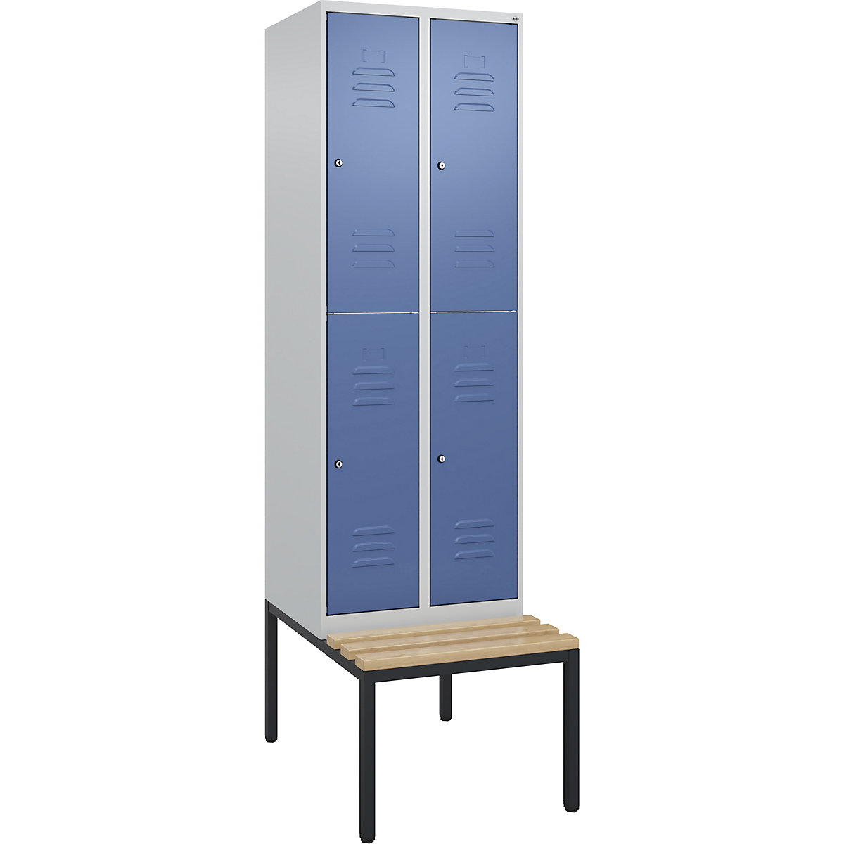 Dwupoziomowa szafka Classic PLUS na ławeczce – C+P (Zdjęcie produktu 5)-4