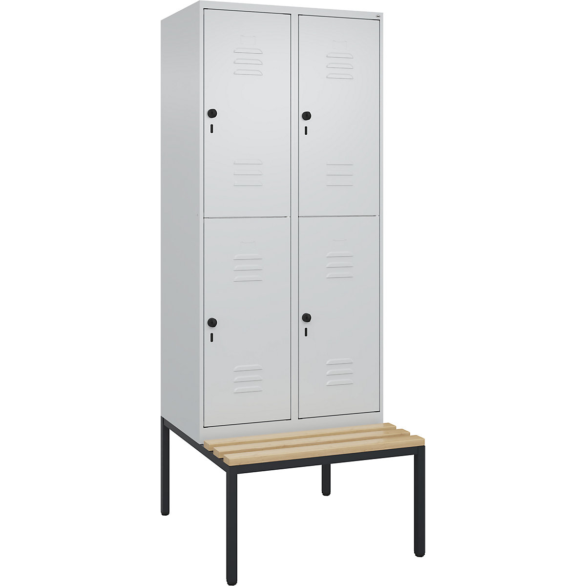 Dwupoziomowa szafka Classic PLUS na ławeczce – C+P (Zdjęcie produktu 4)-3
