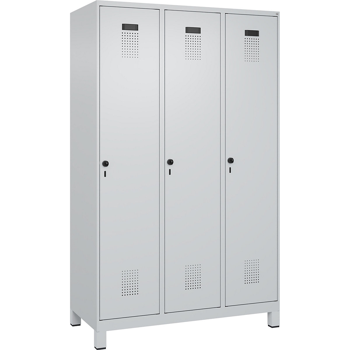 Szafka Evolo PLUS na odzież prywatną i roboczą, wąska (Zdjęcie produktu 2)-1