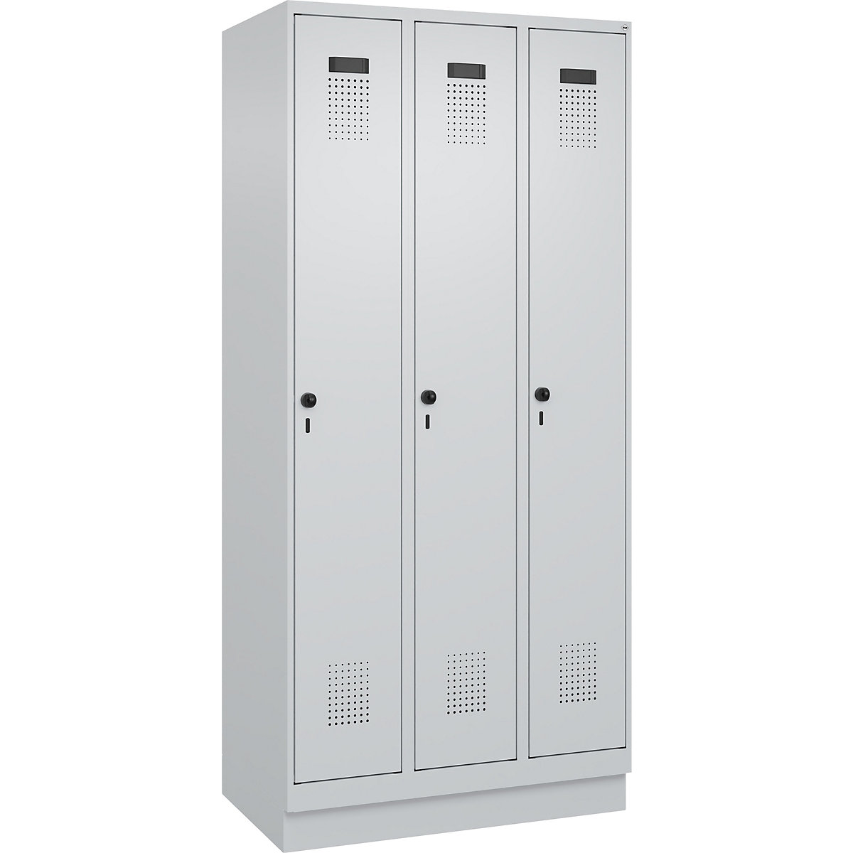 Szafka Evolo PLUS na odzież prywatną i roboczą, wąska (Zdjęcie produktu 2)-1