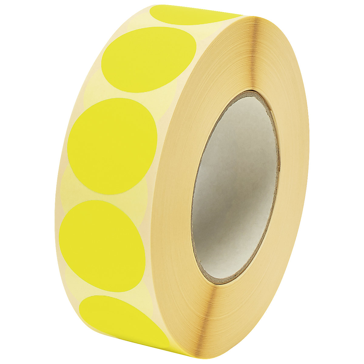 Points de marquage – ratioform, Ø 40 mm, 2000 pièces par rouleau, jaune-2