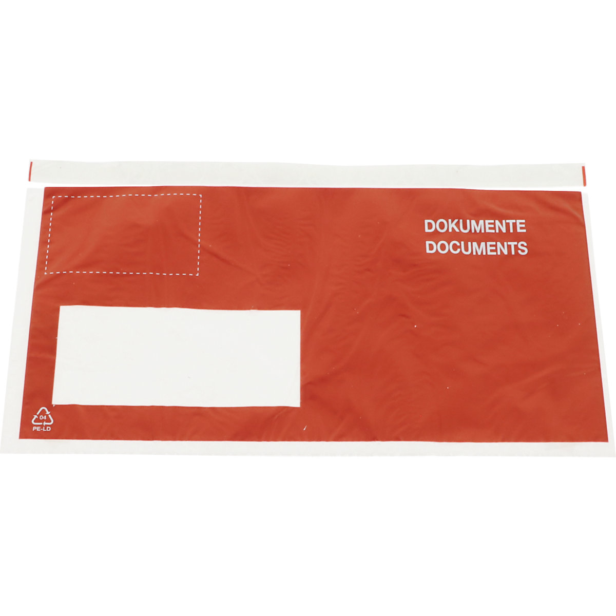 Pochette porte-documents format long, lot de 250, longueur 230 mm, fenêtre à gauche, opaque-1