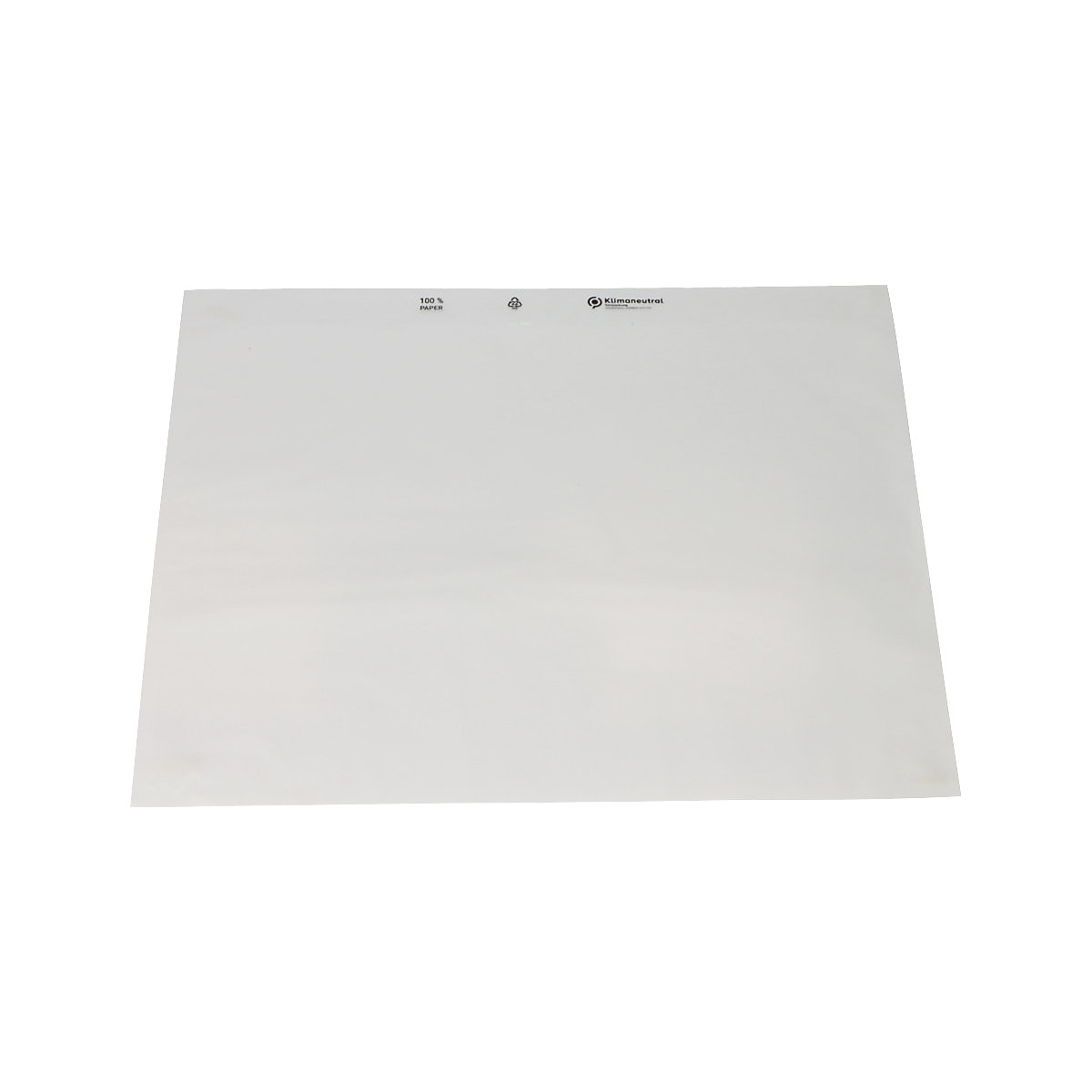 Pochettes porte-documents en papier – terra, transparent, lot de 1000, L x l 330 x 262 mm-1
