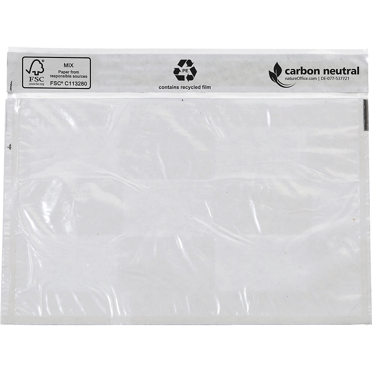 Pochettes porte-documents recyclées, sans impression, lot de 1000, L x l 175 x 117 mm-1