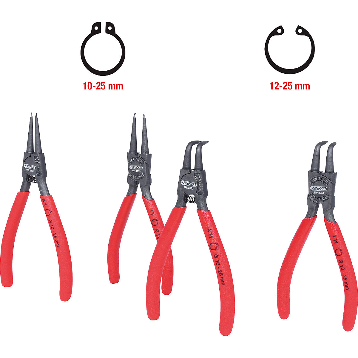 Conjunto de alicates de segurança – KS Tools (Imagem do produto 4)-3