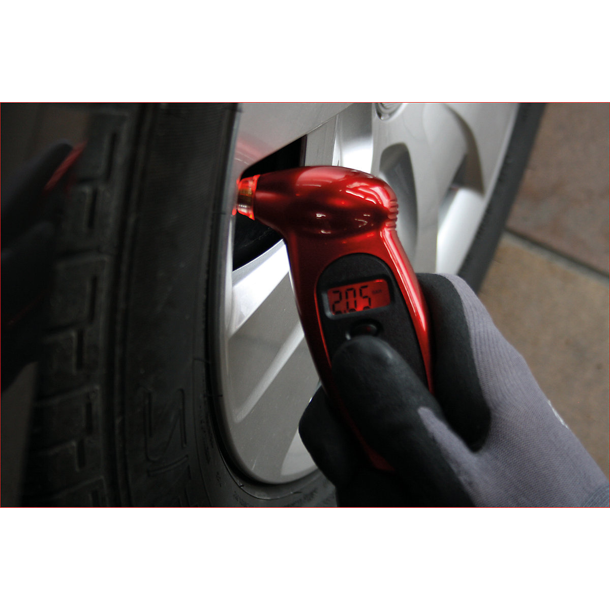 Medidor de pressão dos pneus digital – KS Tools (Imagem do produto 3)-2