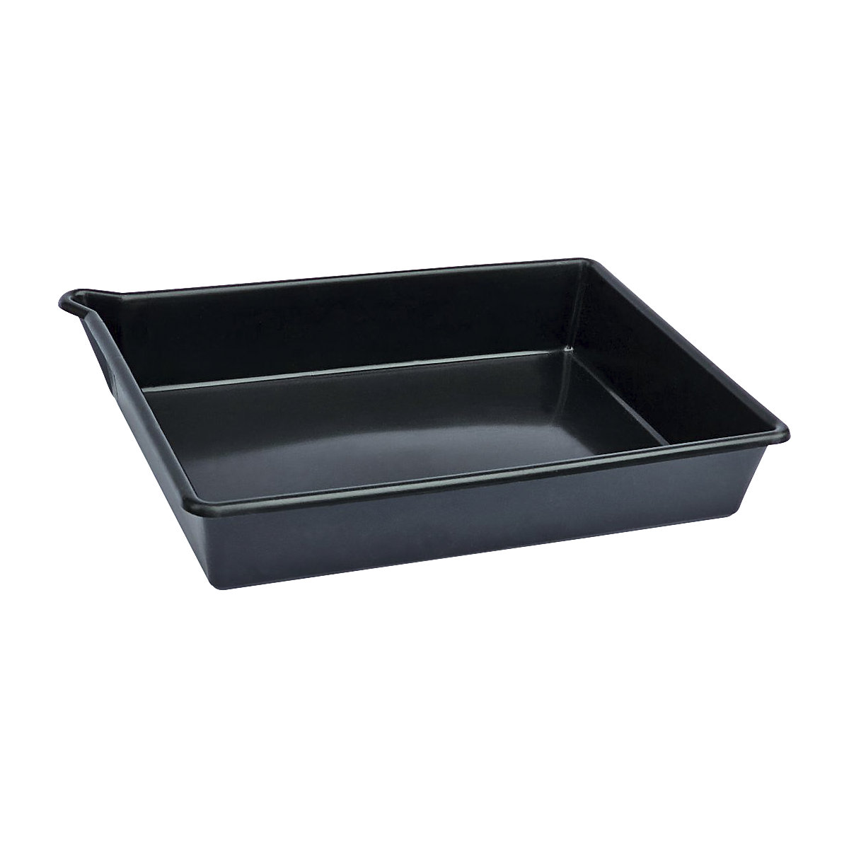 PE-Kleingebinde-Universalwanne mit Ausguss eurokraft basic, Volumen 16 l, ohne Zulassung, ohne Rost-0