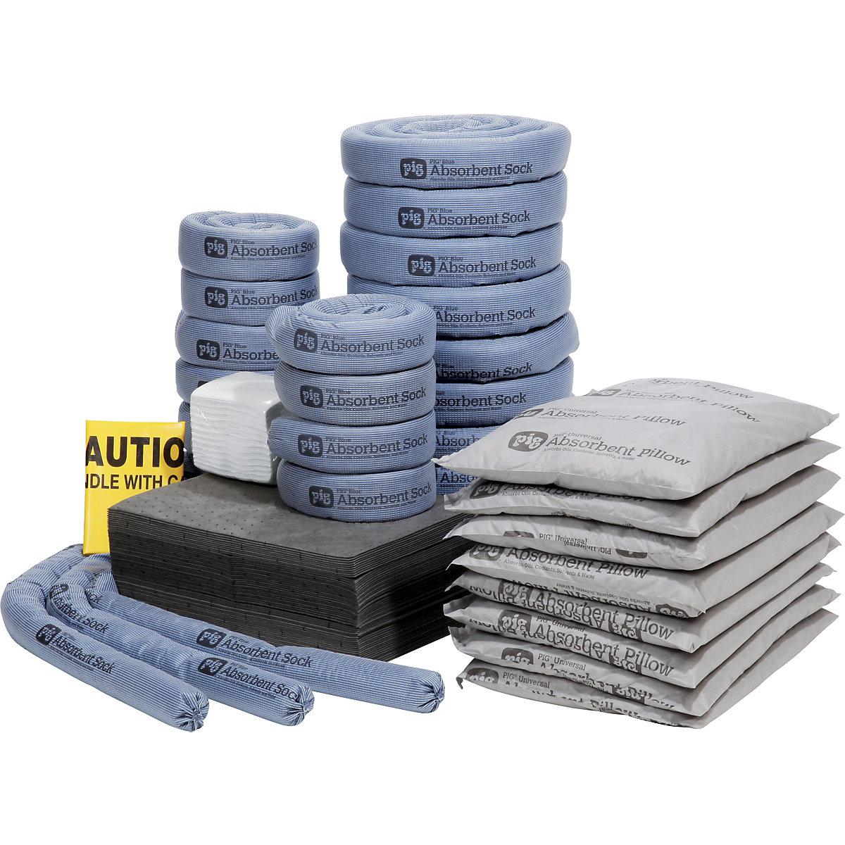 Kit de emergência em recipiente de 360 l com cor de sinalização – PIG (Imagem do produto 2)-1